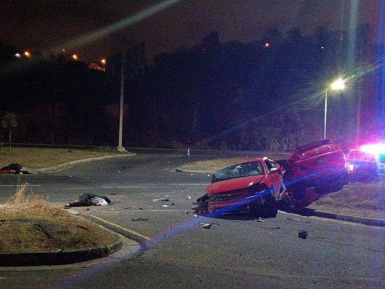 Las impactantes imágenes que dejó el accidente de tránsito en el anillo periférico de Tegucigalpa