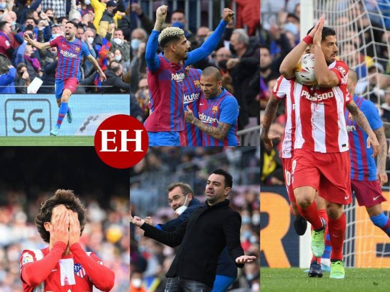 En imágenes: Locura azulgrana y decepción colchonera, así se vivió el Barça-Atleti