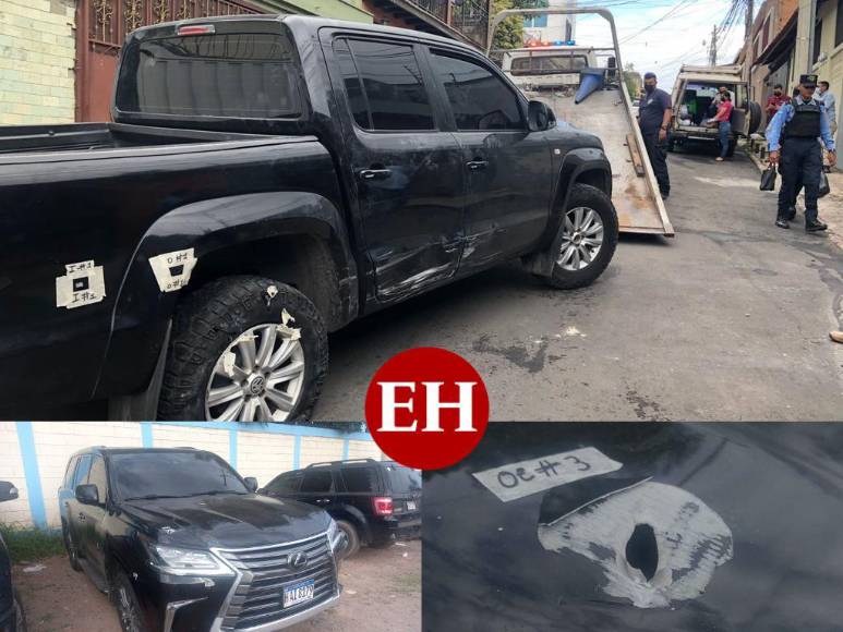 Con múltiples impactos de bala, sin placas y con golpes de colisión: El amarok decomisado tras masacre de cuatro jóvenes