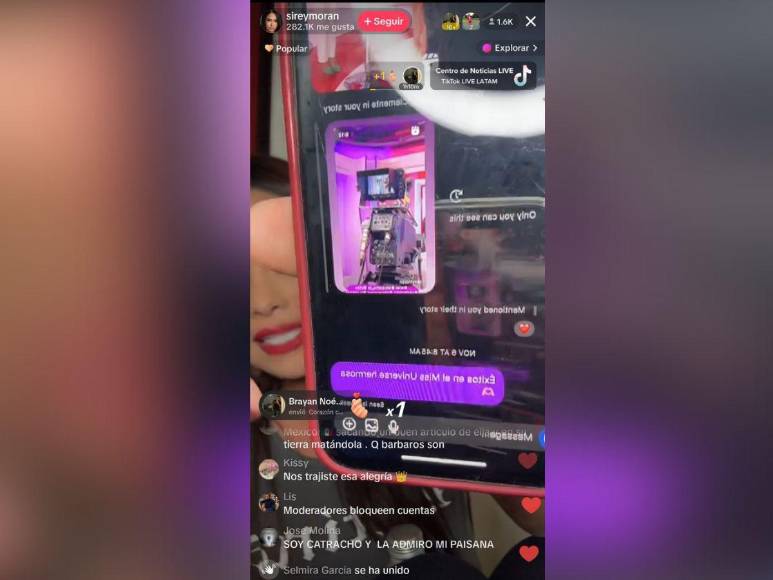 Sirey Morán muestra el mensaje que le hizo dudar de la humildad de Zu Clemente