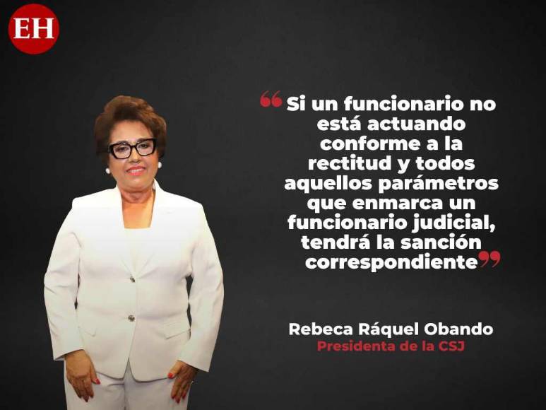 “No me temblará a mí la mano, ni a mis compañeros, para tomar todas las acciones necesarias”: las declaraciones de Rebeca Ráquel, presidenta de la Corte Suprema de Justicia
