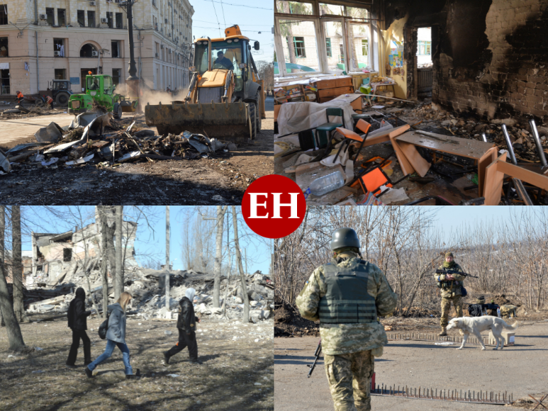 Día 28, Ucrania sigue devastada tras ataques rusos, pero no da marcha atrás