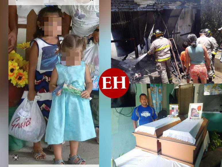Intentaron protegerse bajo una mesa: los detalles de la muerte de dos niñas en incendio en San Pedro Sula