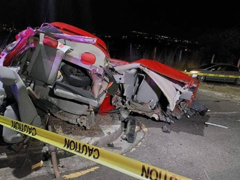 Las impactantes imágenes que dejó el accidente de tránsito en el anillo periférico de Tegucigalpa