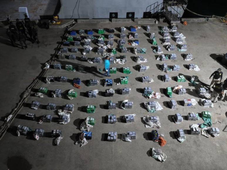 Así fue el decomiso de droga procedente de Sudamérica en Gracias a Dios