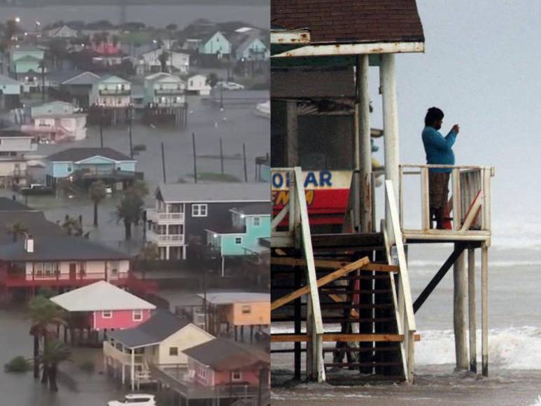 Tormenta Alberto inunda a Surfside Beach en Texas y avanza hacia México