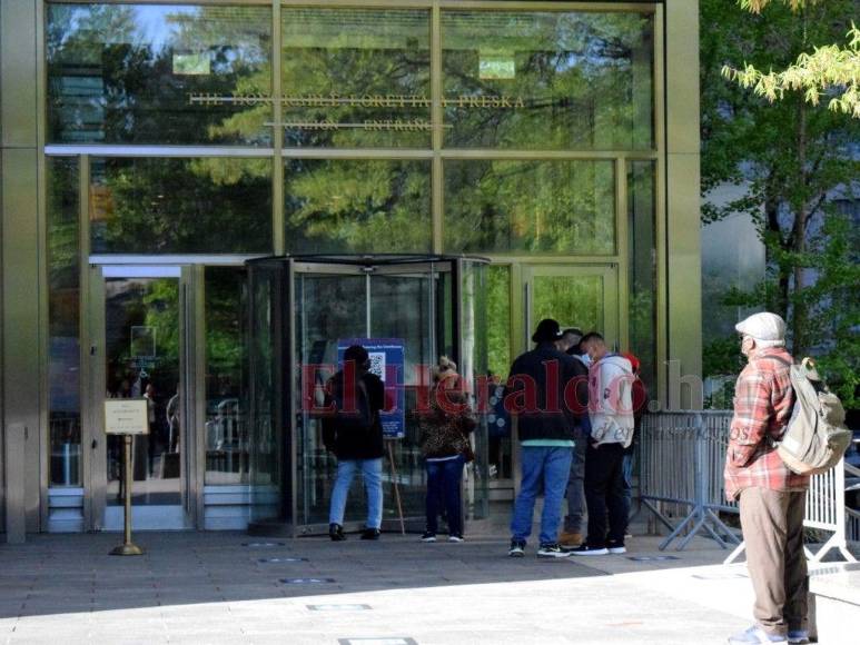 Las imágenes que dejó la segunda audiencia de Juan Orlando Hernández en Nueva York