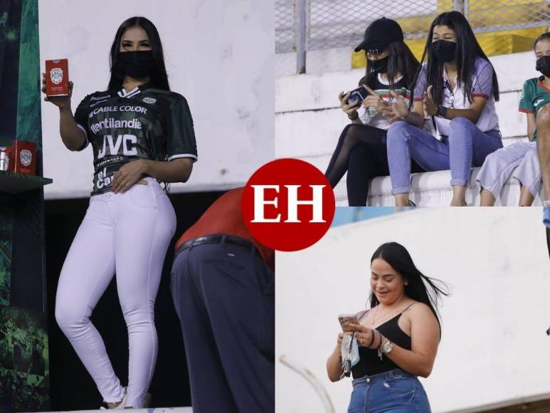 Hermosas mujeres roban suspiros en el partido entre Marathón y Honduras Progreso