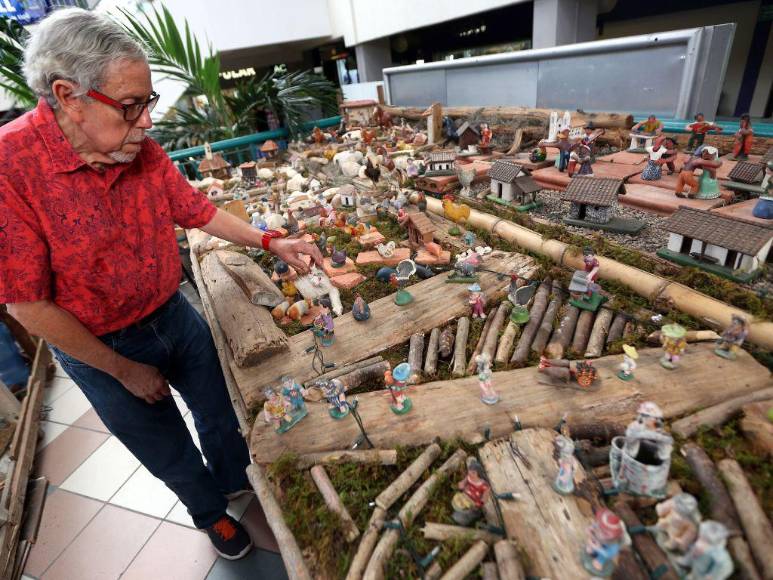 La vida del arquitecto Fernando Martínez, creador de los mejores nacimientos de Honduras, en imágenes
