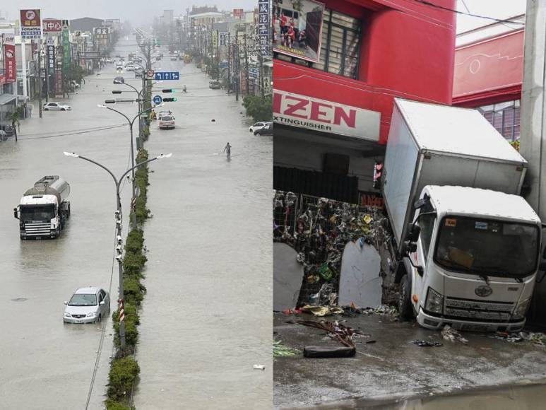 Ciudades bajo el agua y muertes: daños del tifón Gaemi en Asia Oriental