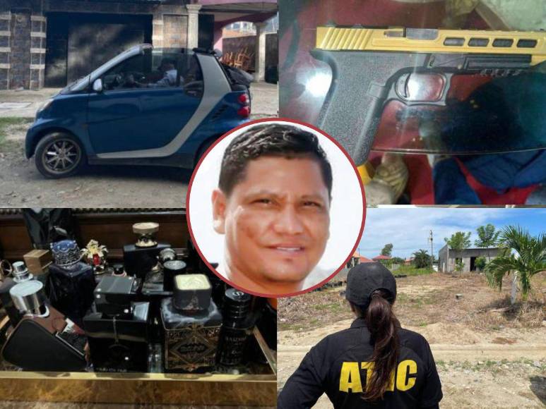 Armas con enchape de oro y un Smart-car: Los lujos hallados en casas de la banda que lidera el “Pescado” Bonilla
