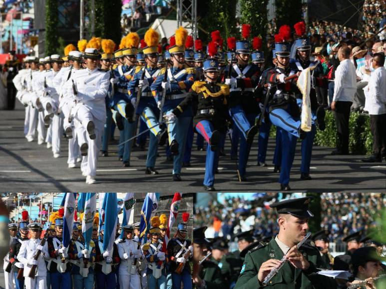 Militares dan inicio a los desfiles patrios en la capital por los 202 años de independencia