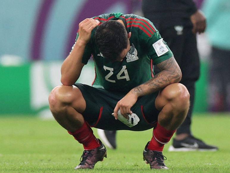 Rostros de dolor en aficionados tras eliminación de México en el Mundial de Qatar 2022