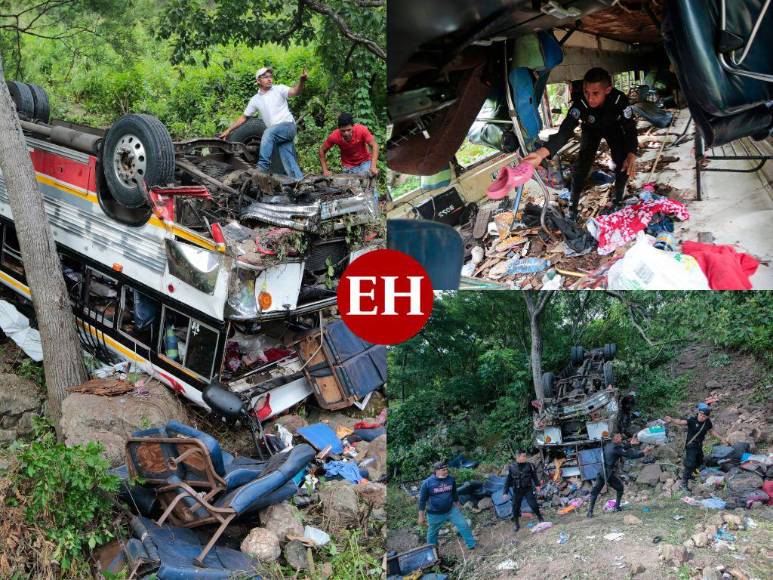Así fue el trágico accidente vial que dejó 16 muertos en Nicaragua (Fotos)