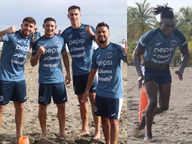 Motagua realiza trabajos de pretemporada en Tela y Diego Vázquez con varias sorpresas