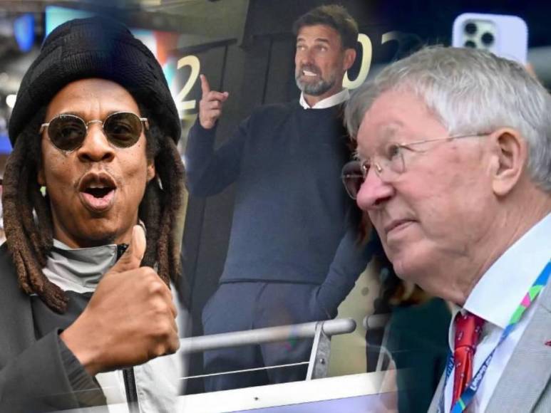 Famosos en final de Champions League y presidente del Olimpia en Wembley