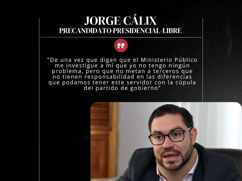 Las frases de Jorge Cálix tras anuncio de intervención al Instituto de la Propiedad