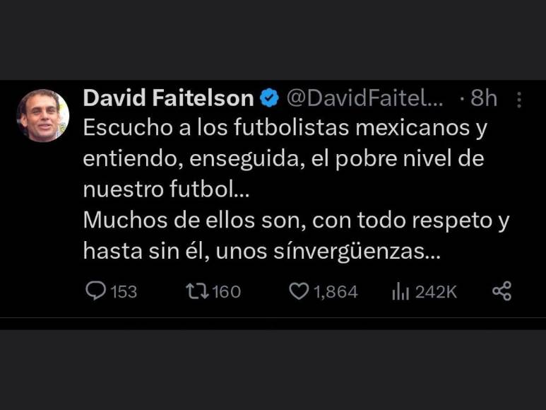 Así explotó Faitelson contra México y alabó el fútbol de Honduras