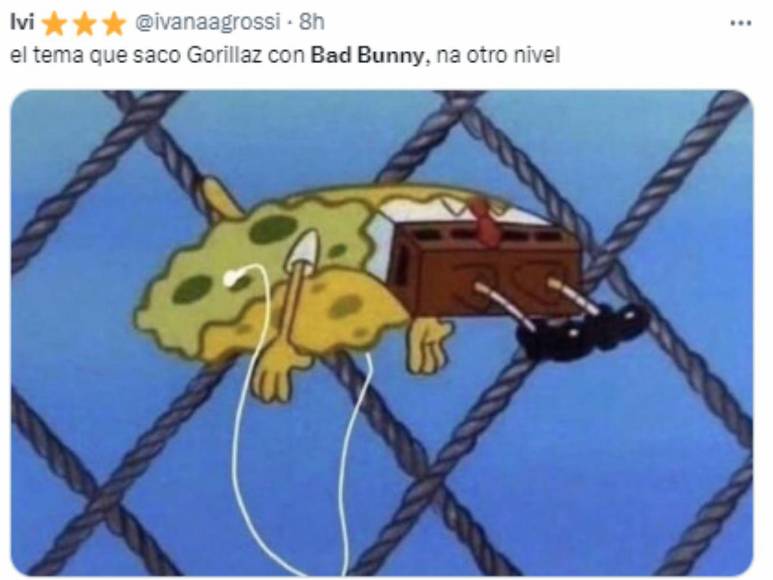 Los memes que dejó la colaboración de Bad Bunny y Gorillaz