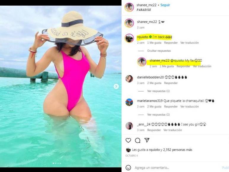 ¡Volvió El Romántico! Así es Shanee Mclaughlin, la guapa novia del hondureño Romell Quioto