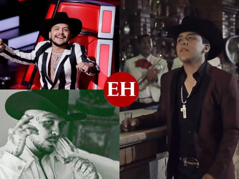Tatuajes, barba y amor por la moda, el antes y después de Christian Nodal