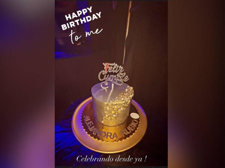 Alejandra Rubio celebra desde ya su cumpleaños número 27