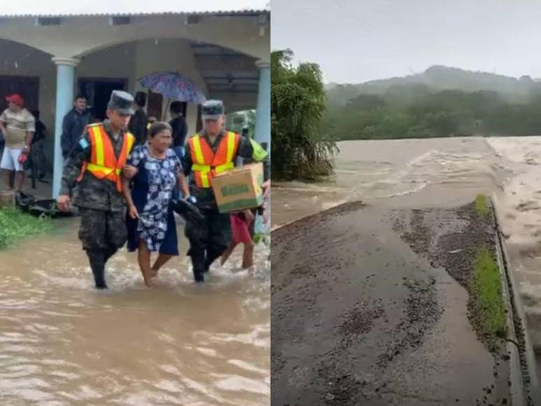 Comunidades incomunicadas, pérdidas y evacuaciones: el saldo de las lluvias en Honduras