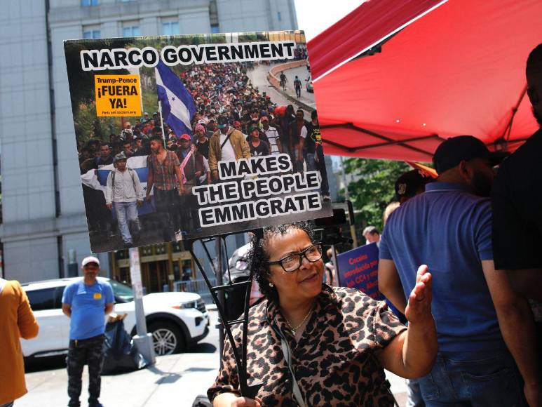 Así se vivió el ambiente en Nueva York tras la sentencia de Juan Orlando Hernández