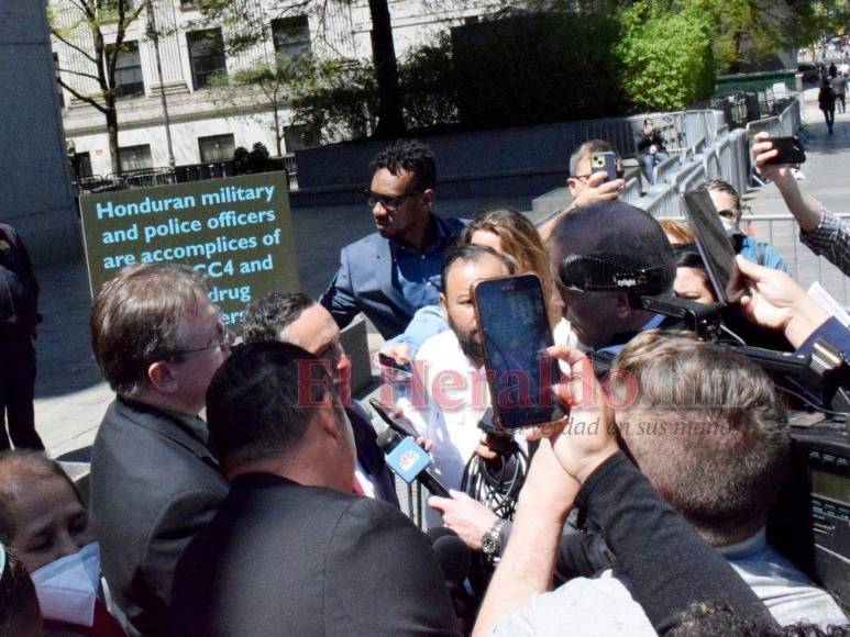 Las imágenes que dejó la segunda audiencia de Juan Orlando Hernández en Nueva York