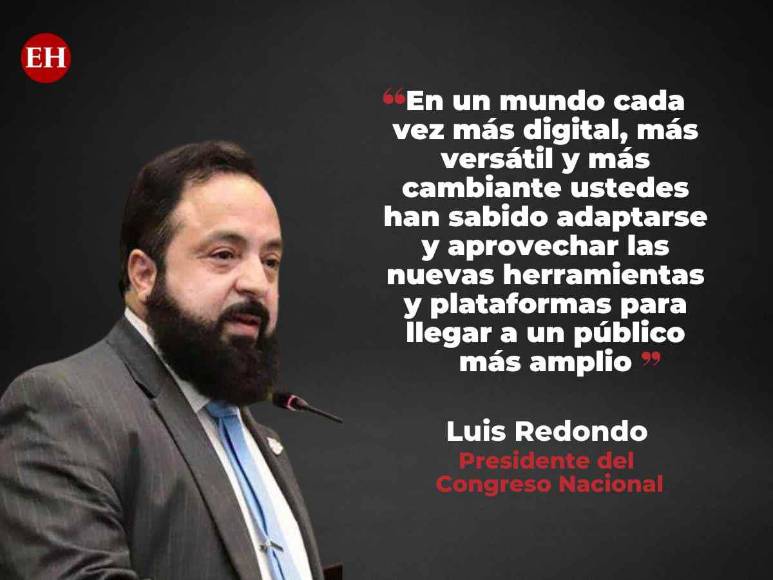 Las frases de Luis Redondo durante la entrega de los Premios Parlamentarios de Periodismo 2023