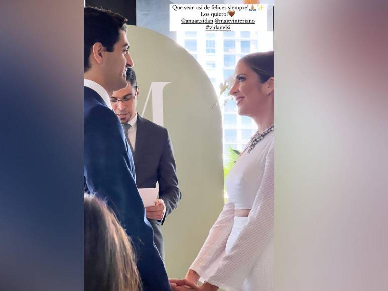 En familia y luciendo muy enamorados: así fue la romántica boda de Maity Interiano y Anuar Zidan