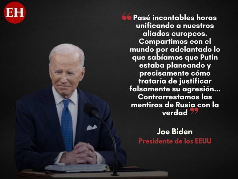 Estado de la Unión: Joe Biden arremetió contra Putin en su discurso