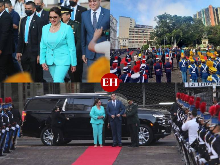 Xiomara Castro opta por un look azul aqua para celebrar el 15 de septiembre (FOTOS)