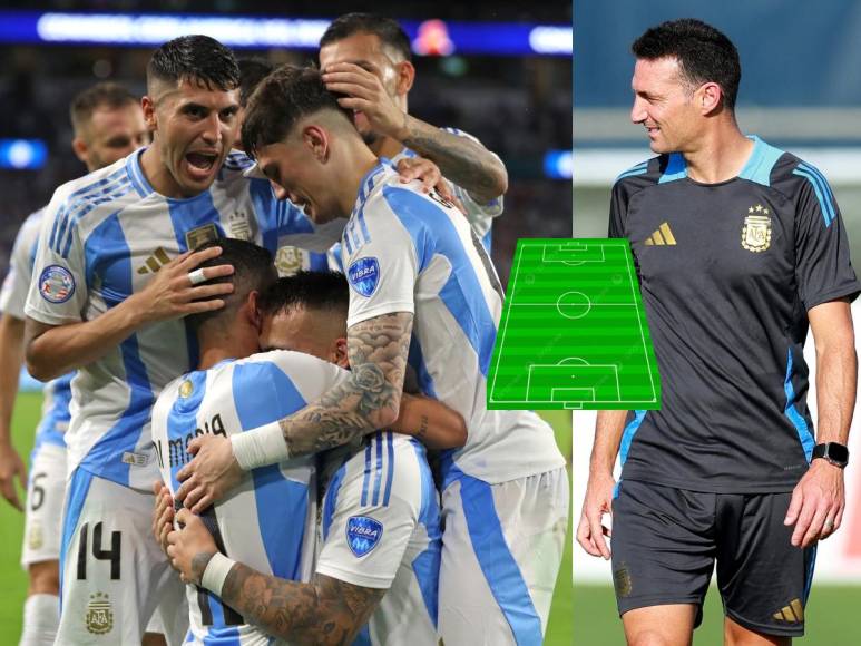 Alineación de Argentina para enfrentar a Ecuador en cuartos de final en Copa América 2024