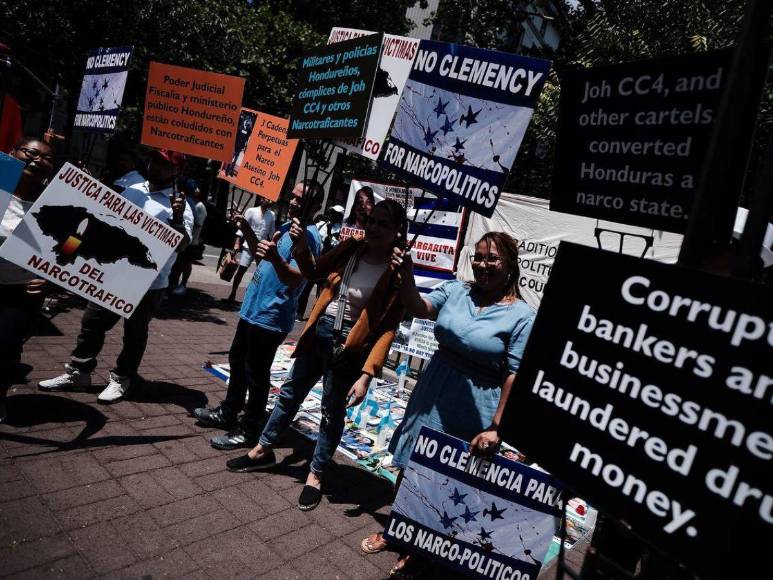 Así se vivió el ambiente en Nueva York tras la sentencia de Juan Orlando Hernández