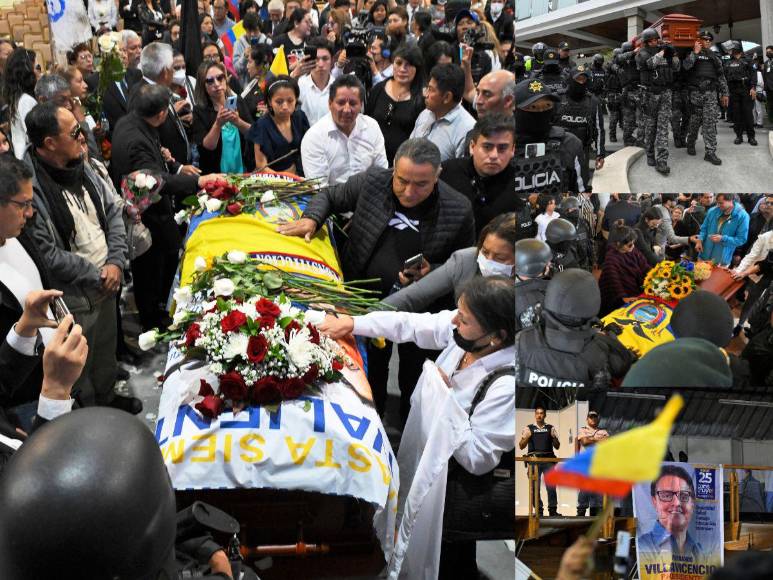 Conmoción y fuerte resguardo militar: así se desarrolló el entierro de Fernando Villavicencio en Ecuador