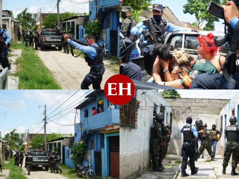 Allanamientos, capturas y decomisos: imágenes que dejó enfrentamiento de la MS-13 y Barrio 18 en SPS