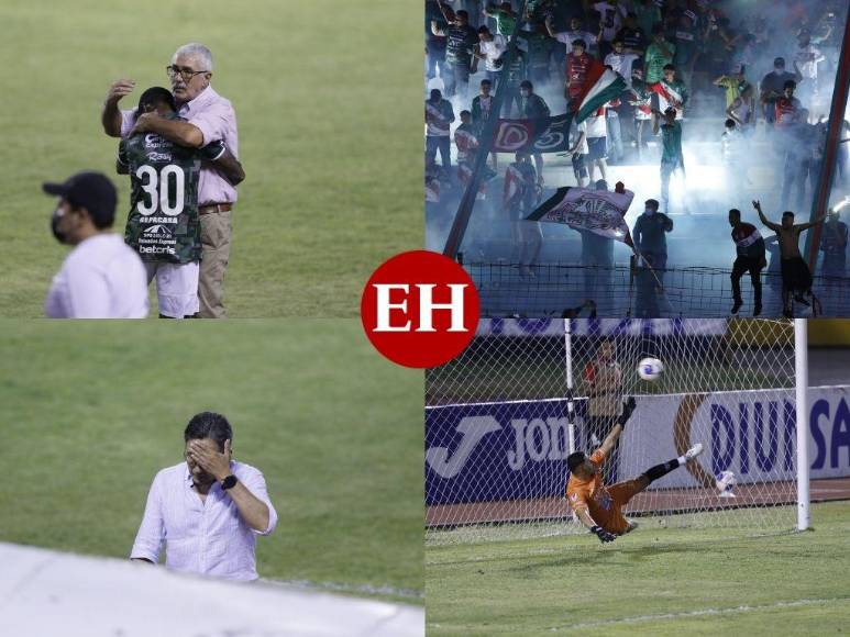 Carnaval Verdolaga y desconcierto ceibeño: La goleada 4-1 del Marathón sobre el Victoria en imágenes