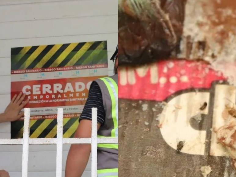 Con moscas y cucarachas: así encontraron productos de una carnicería en Comayagüela
