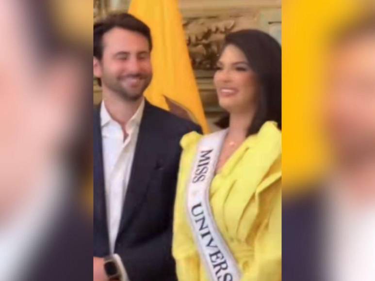 Reacción de Niels Olsen, ministro de Ecuador, al ver a Sheynnis Palacios