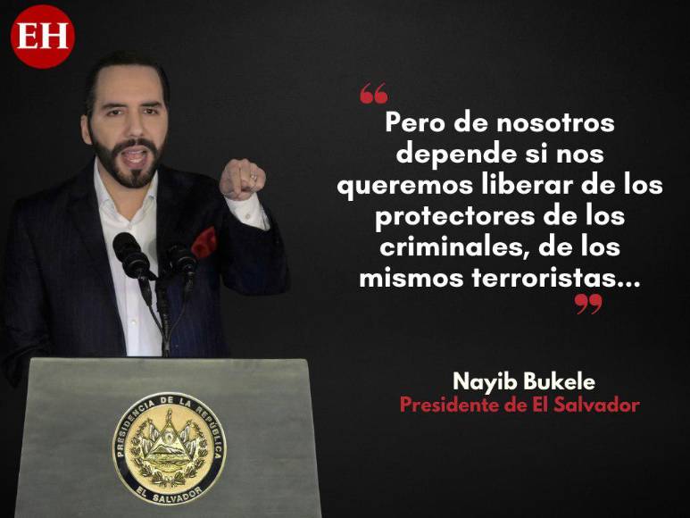 Las advertencias de Nayib Bukele a los pandilleros en El Salvador
