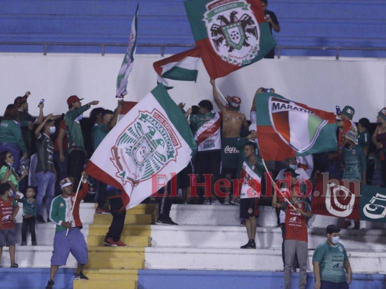 Carnaval Verdolaga y desconcierto ceibeño: La goleada 4-1 del Marathón sobre el Victoria en imágenes