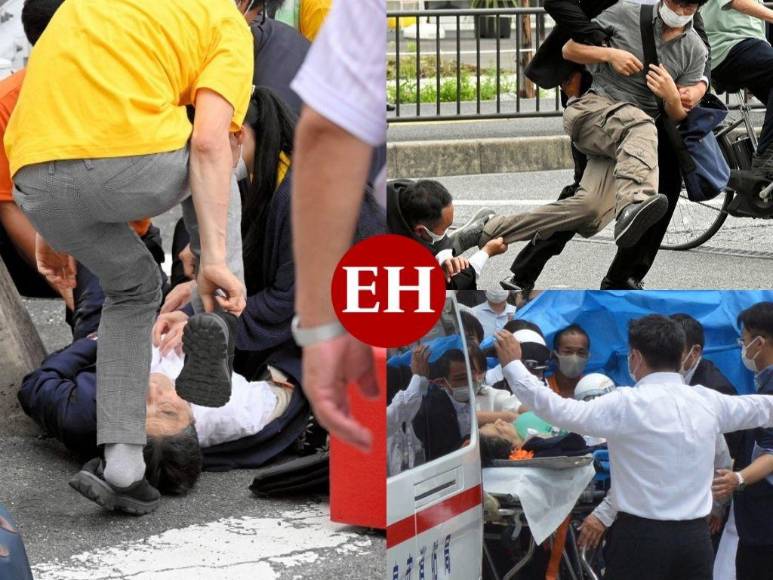 Arma casera, dos disparos y un líder caído: Las imágenes del fatal atentado contra Shinzo Abe