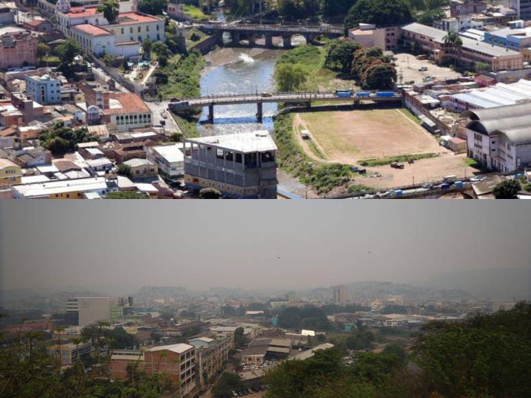 Tegucigalpa “parece desaparecer” entre capas de humo