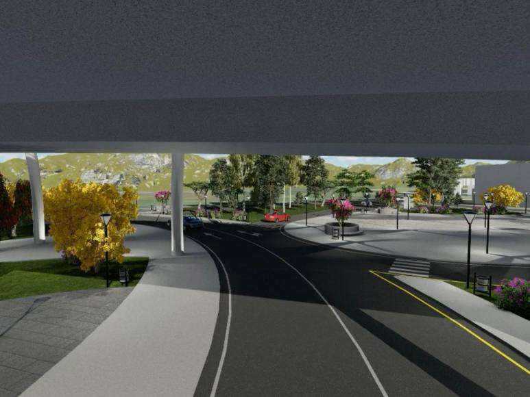 Así será el puente elevado que se inició a construir en el desvío a Mateo