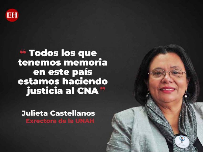Las frases de Julieta Castellanos respaldando al CNA ante cuestionamientos desde el gobierno