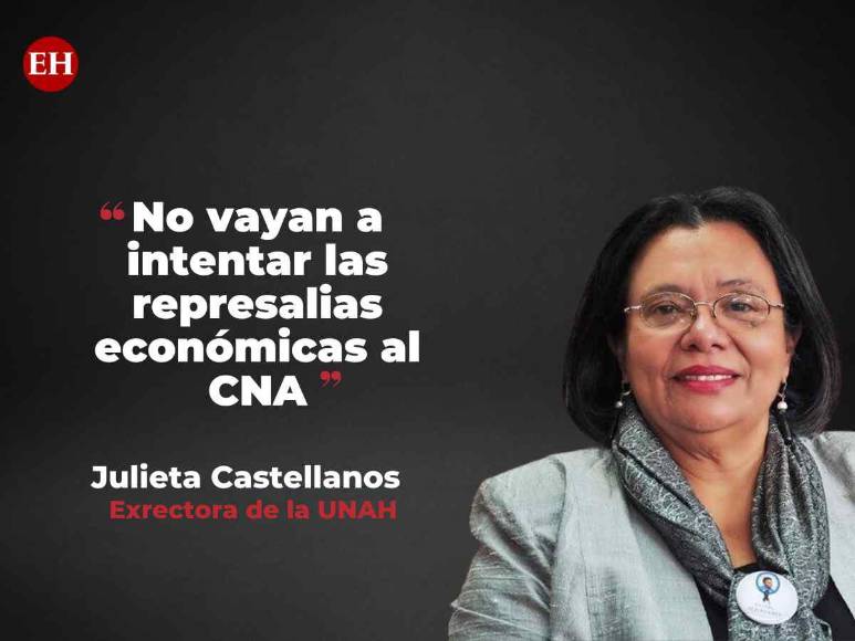 Las frases de Julieta Castellanos respaldando al CNA ante cuestionamientos desde el gobierno