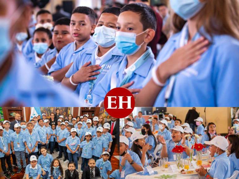 Así serán las gabachas azul turquesa que los estudiantes usarán en 2023 en Honduras