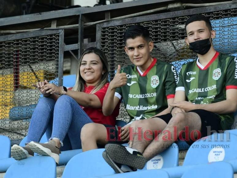 Ambiente festivo: Así se vive partido de ida de la semifinal entre Marathón y Real España (Fotos)