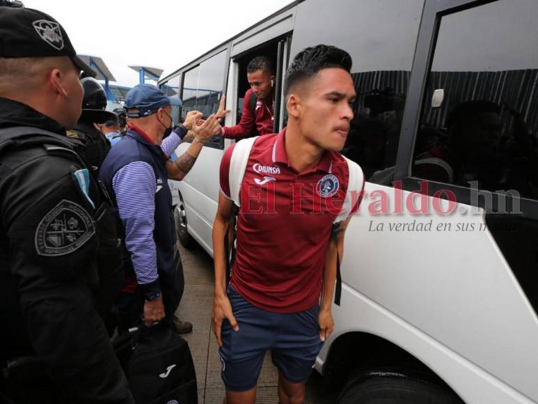 En medio de algarabía de su afición llega Motagua al Chelato Uclés (Fotos)